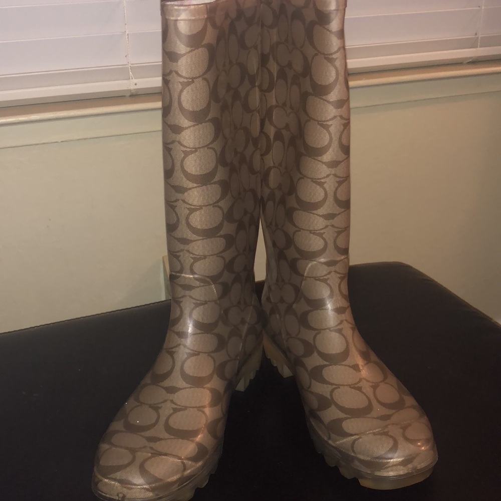 Coach rain boots